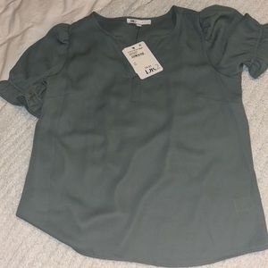 nordstrom rack blue work blouse